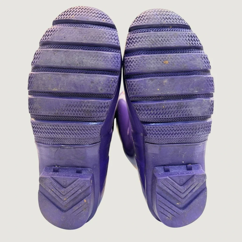 Hunter Original Gloss Tall Purple Rain Boots W23616 Womens 5 Mens 4 EU 35/36